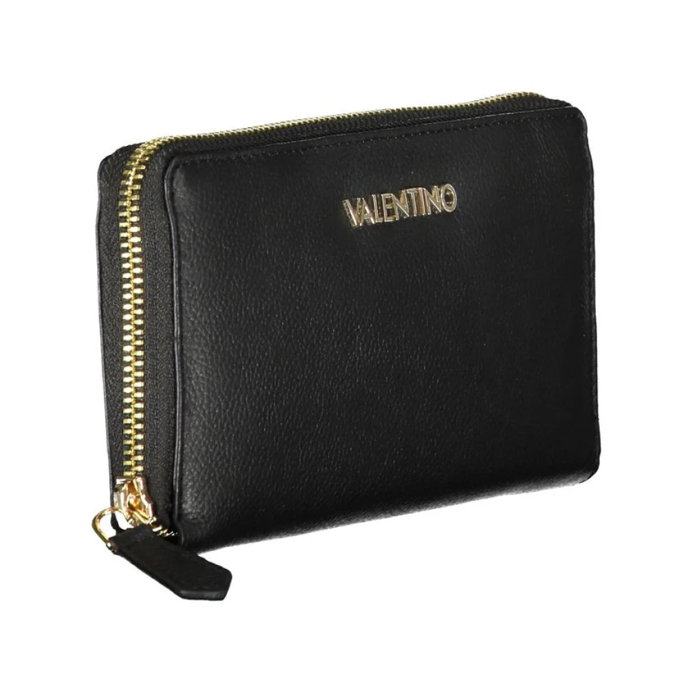Valentino by Mario Valentino Zwarte Portemonnee van Polyethyleen met Rits Black Dames