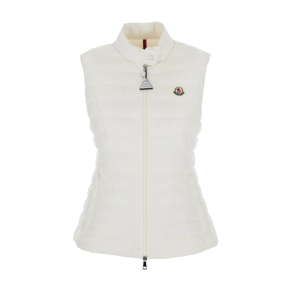 Moncler Lichtgewicht donsvest voor vrouwen White Dames