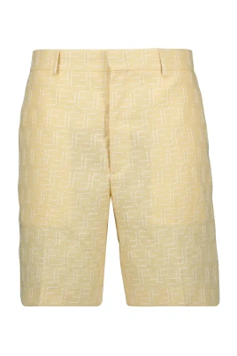 Gula linneshorts vår-sommar 2025