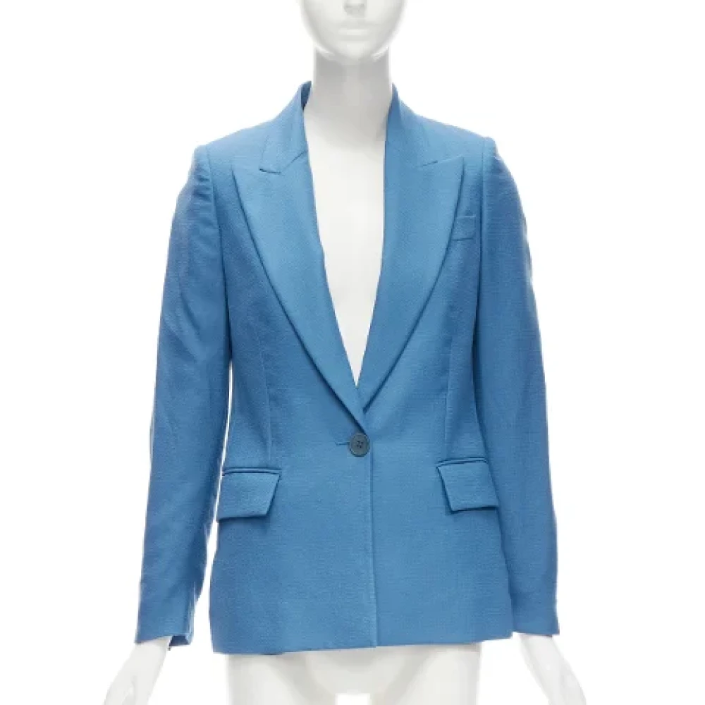 Stella McCartney Pre-owned Wool outerwear Blue Dames