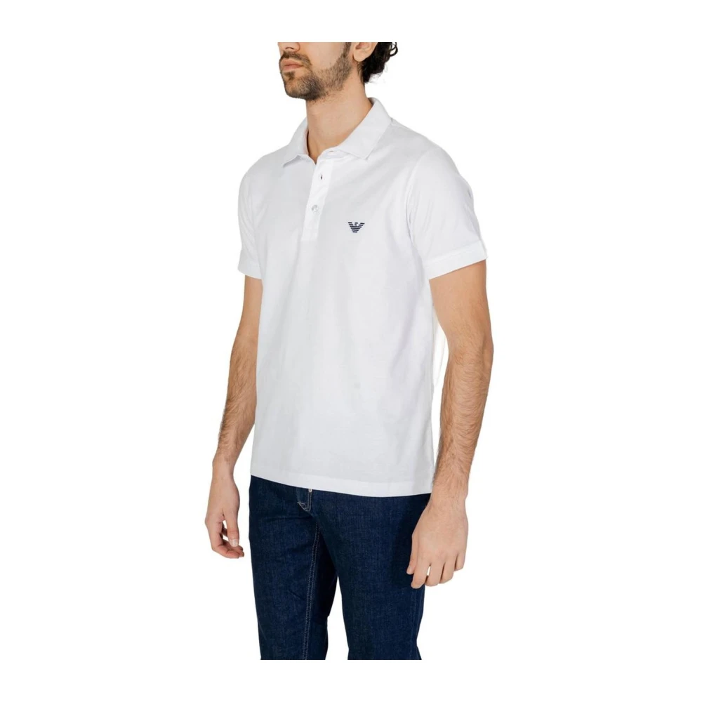 Emporio Armani Katoenen Polo Shirt Heren Collectie White Heren