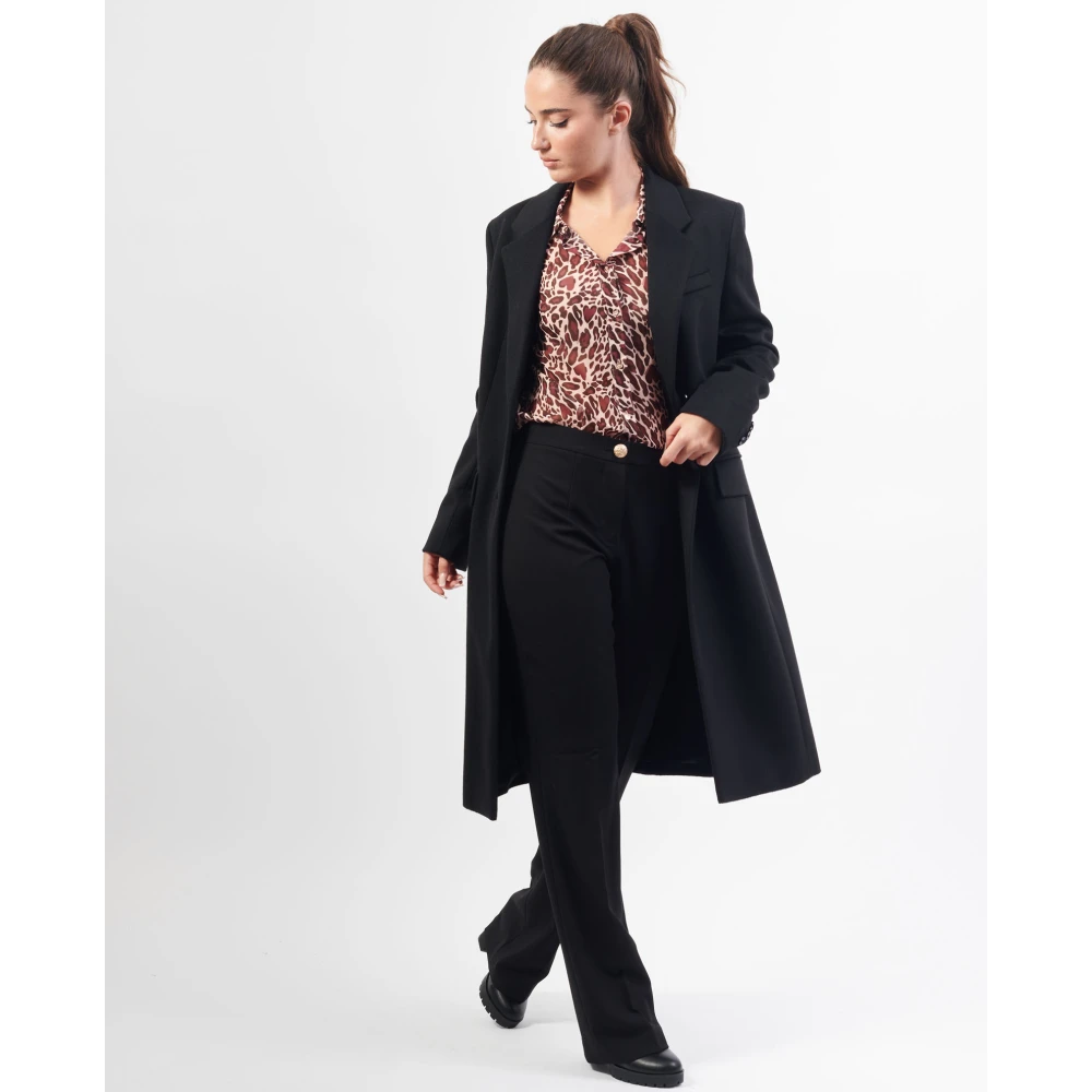 Hugo Boss Zwarte Formele Slim Fit Jas Black Dames