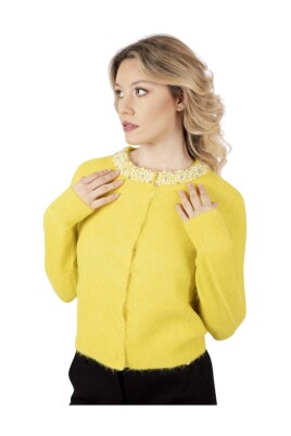 yellow-beaded-cardigan-with-jewel-neckline