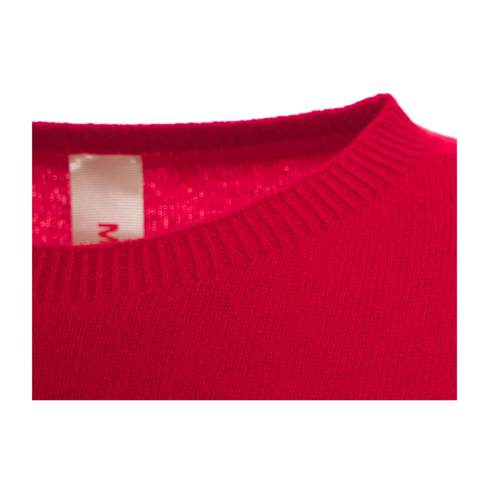 MVM Rode Cashmere Trui Aw24 Red Dames