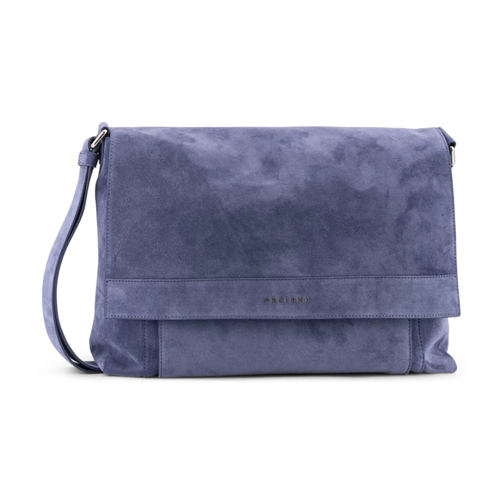 Orciani Herr Blå Väskor One Size, Mocka, Mock Messenger Bag