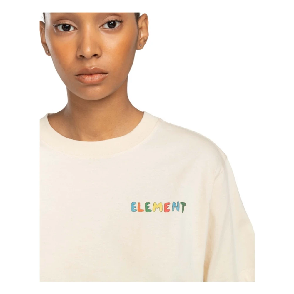 Element Bloemen T-shirt White Dames