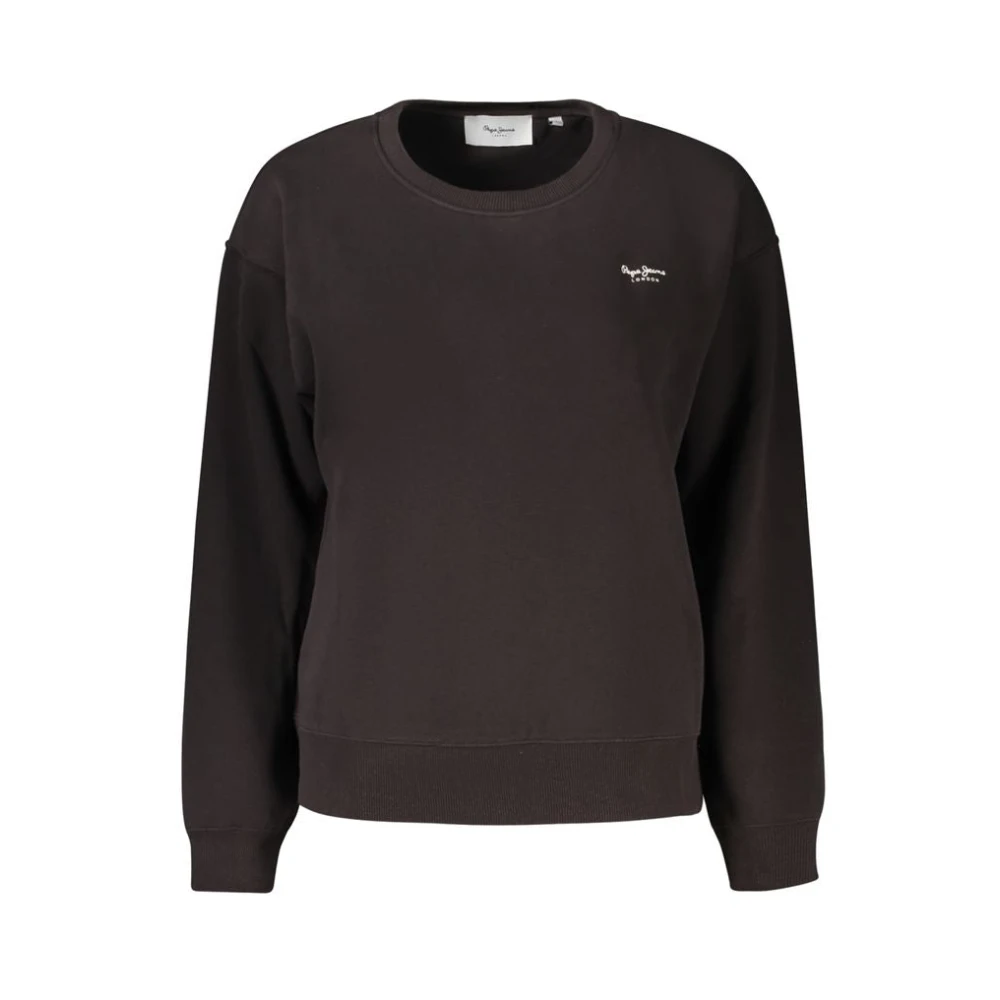 Pepe Jeans Women's Black Cotton Sweater