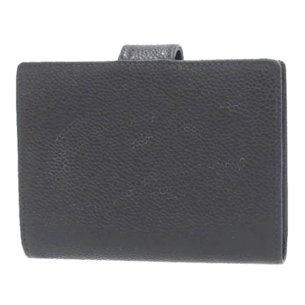 Chanel Vintage Pre-owned Canvas wallets Black Dames