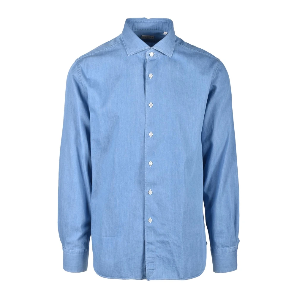Xacus Katoenen Overhemd Blue Heren