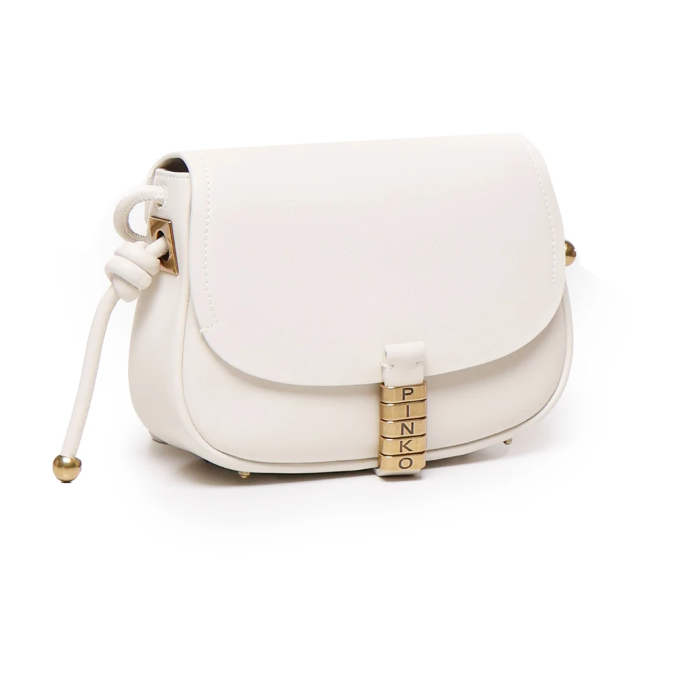 pinko Witte Schoudertas met Zijknopen White Dames