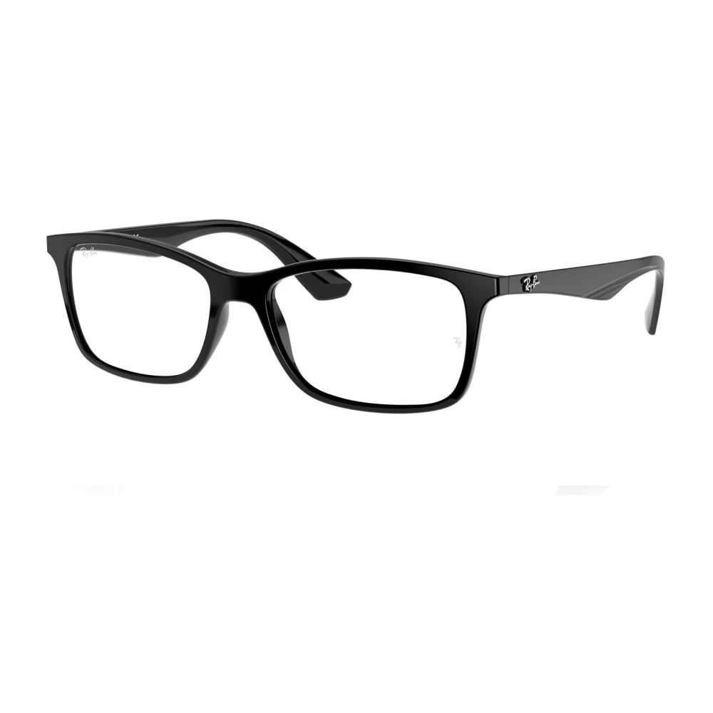 Ray - Ban Unisex Transparent Ray - Ban Rx7047 2000 Optical Frames Injected Black Squared Normal - Image 3