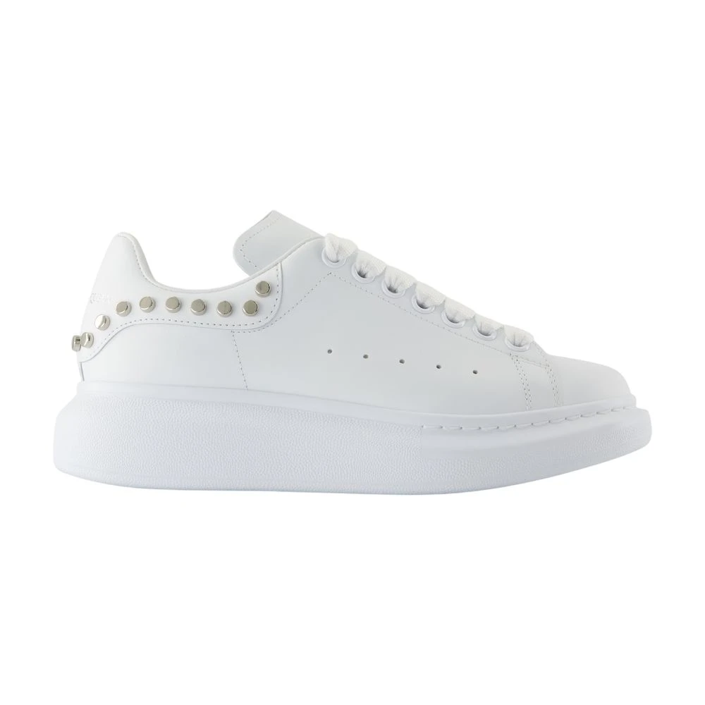 Alexander Mcqueen Women's White Leather Oversized Trainers