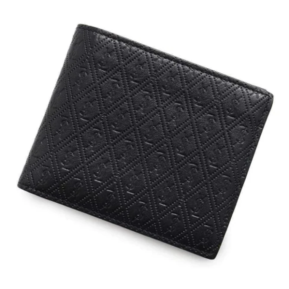 Saint Laurent Vintage Pre-owned Leather wallets Black Heren