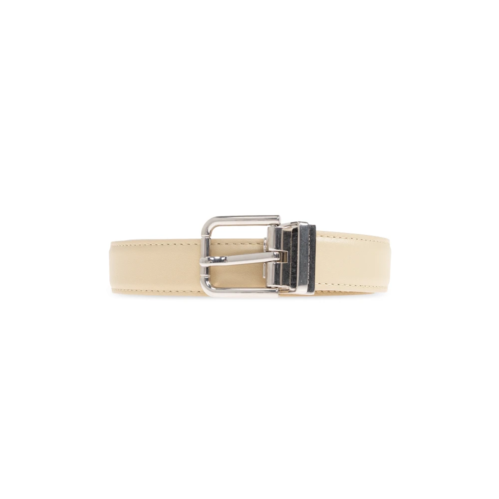 Dolce & Gabbana Donna Beige - Cintura In Pelle - Accessories - 95 Cm
