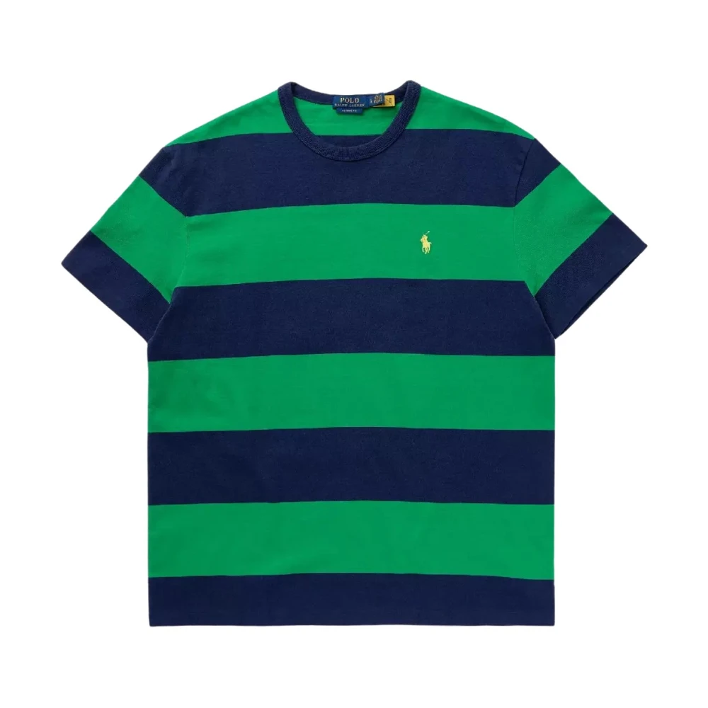 Ralph Lauren Gestreept Klassiek Fit Shirt Green Heren
