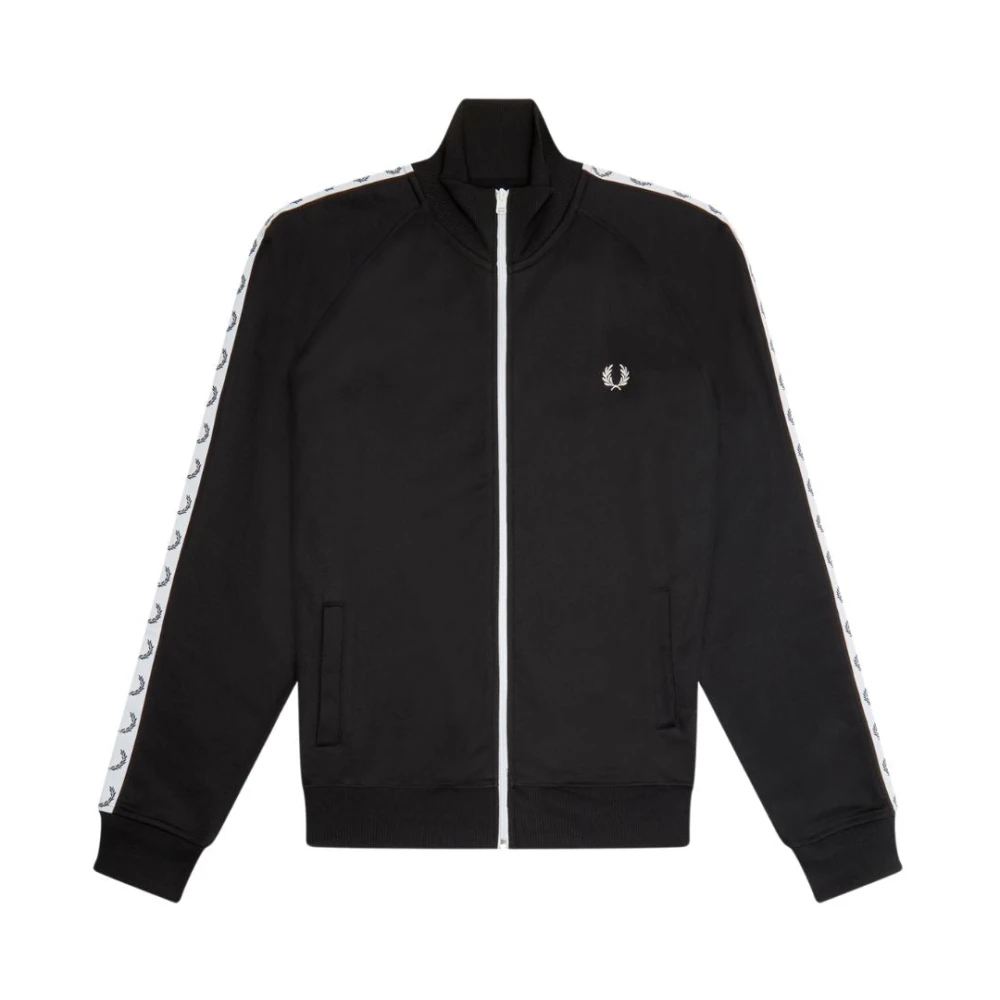 Fred Perry Men's Black Zip-Throughs, 2XL, `S Zip-Front Sweatshirt