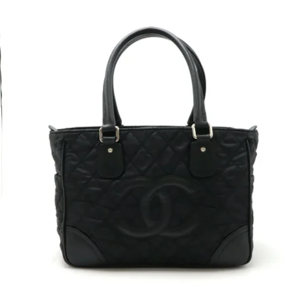 Chanel Vintage Pre-owned Leather handbags Black Dames