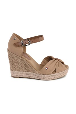 khaki-cotton-leather-wedge-sandals