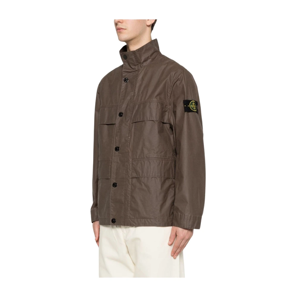 Stone Island Brown Light Jackets, Male, L, Jackets