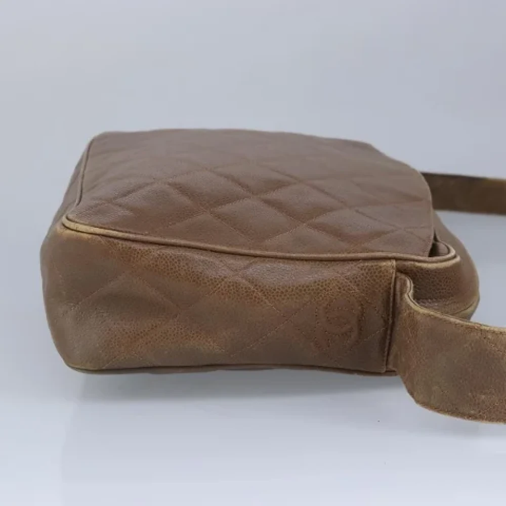 Chanel Vintage Pre-owned Leather shoulder-bags Brown Dames