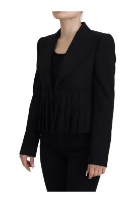 Blazer med veckad midja
