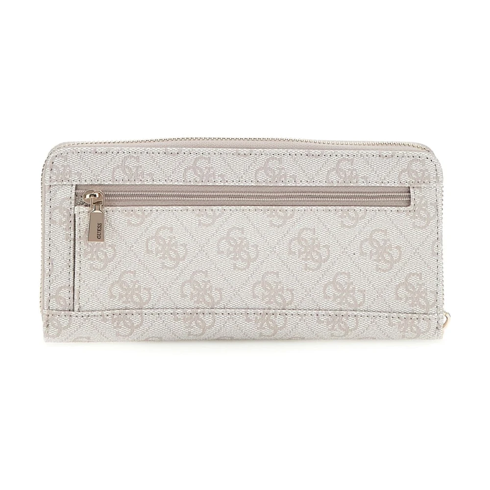 Guess Laurel Small Zip Portemonnee met Dove Logo Pink Dames