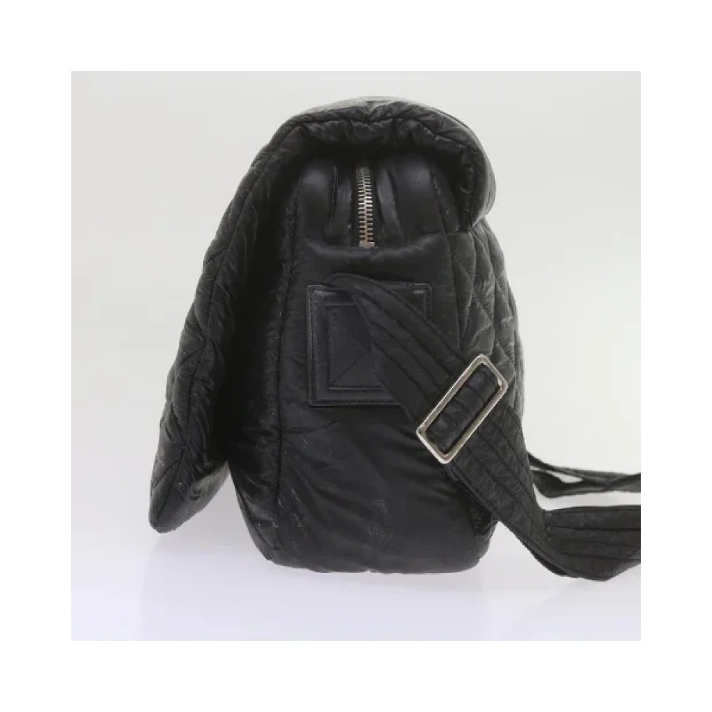 Chanel Vintage Pre-owned Nylon shoulder-bags Black Dames
