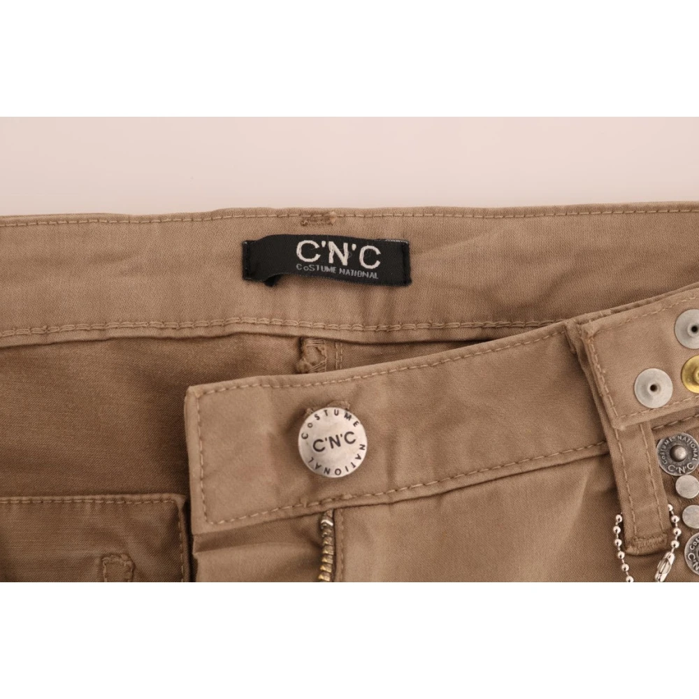 Costume National Beige Super Slim Fit Designer Jeans Beige Dames