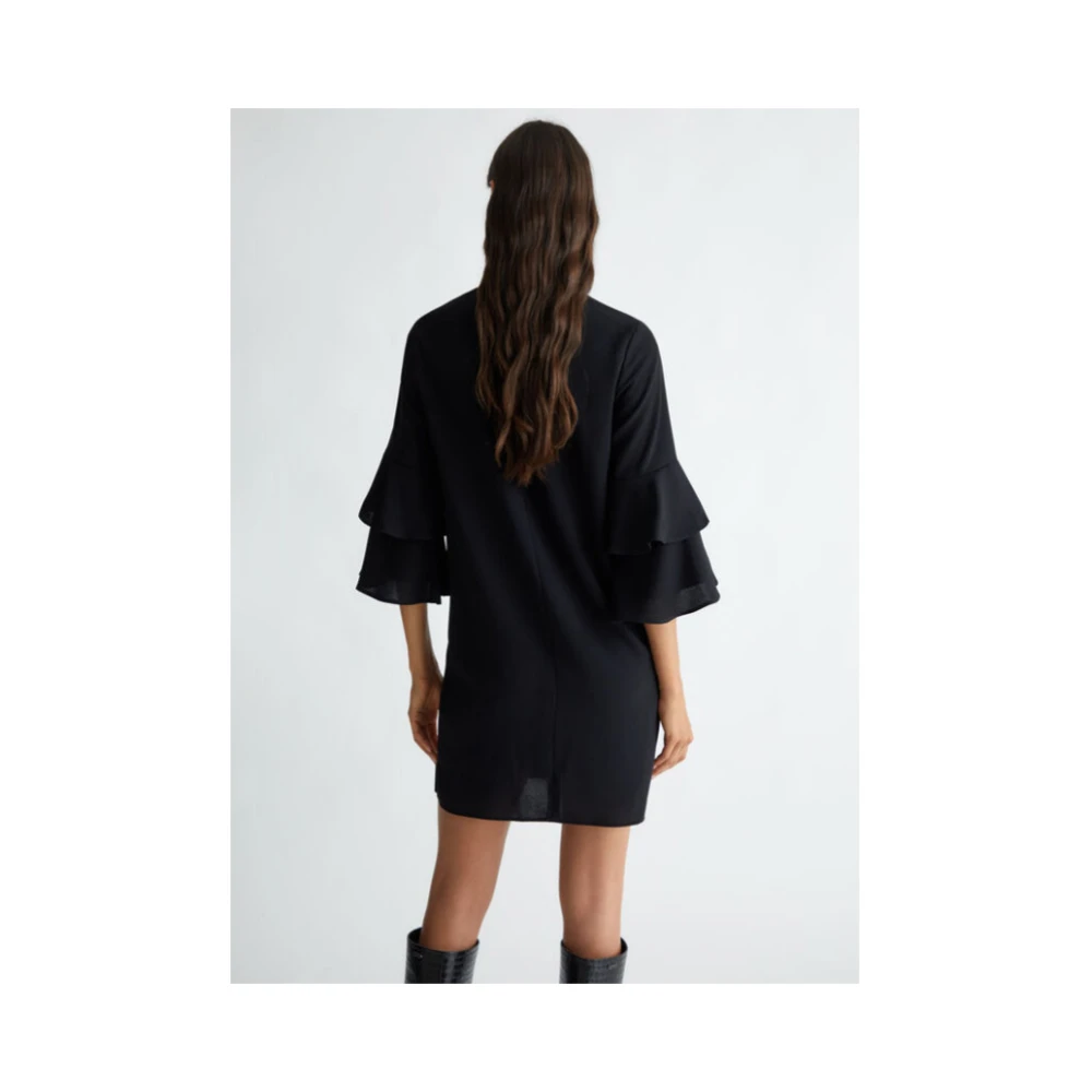 Liu Jo Stretch Crepe Jurk Black Dames
