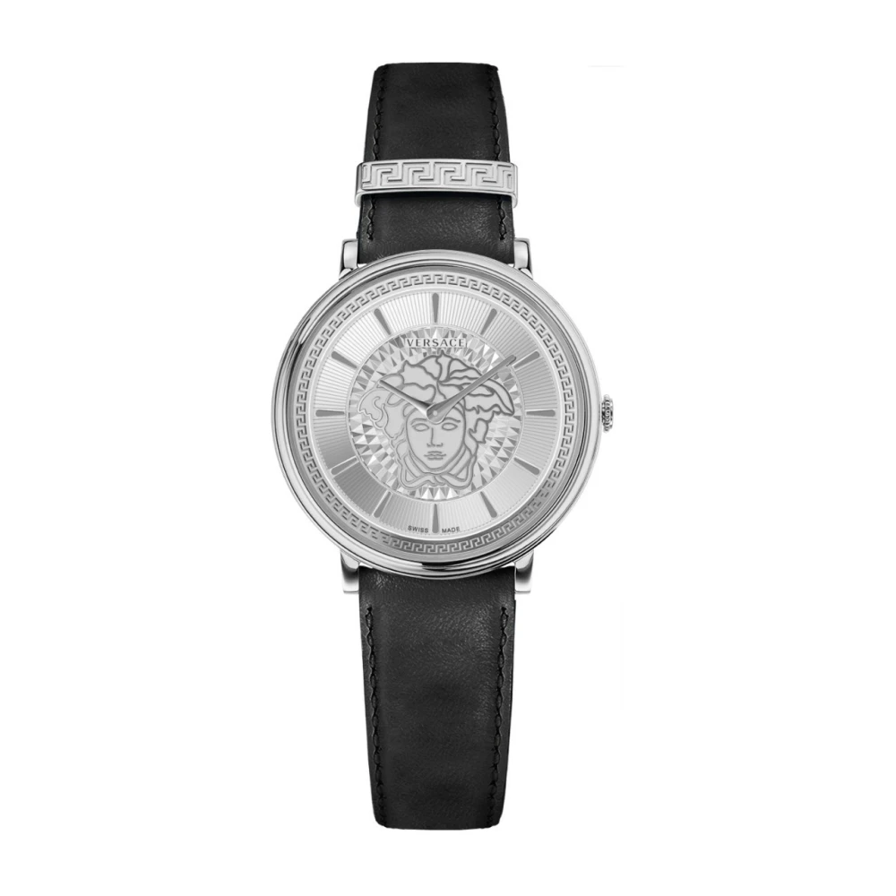Versace V Circle Watch - Female - Watches - Gray - One Size - Accessories
