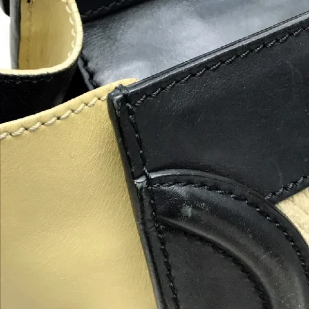 Celine Vintage Pre-owned Leather celine-bags Beige Dames