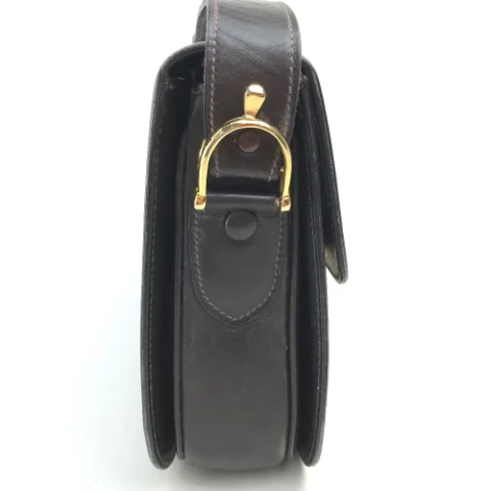 Celine Vintage Pre-owned Leather shoulder-bags Brown Dames