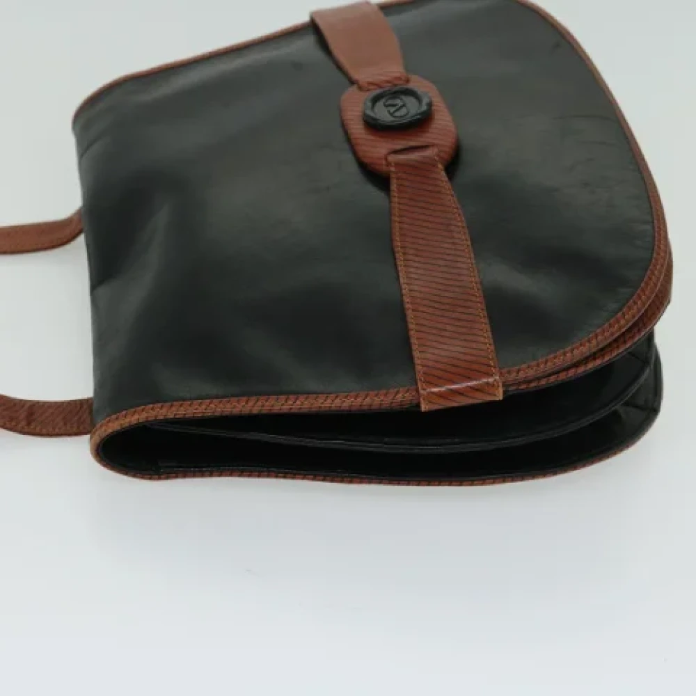 Valentino Vintage Pre-owned Leather shoulder-bags Black Dames