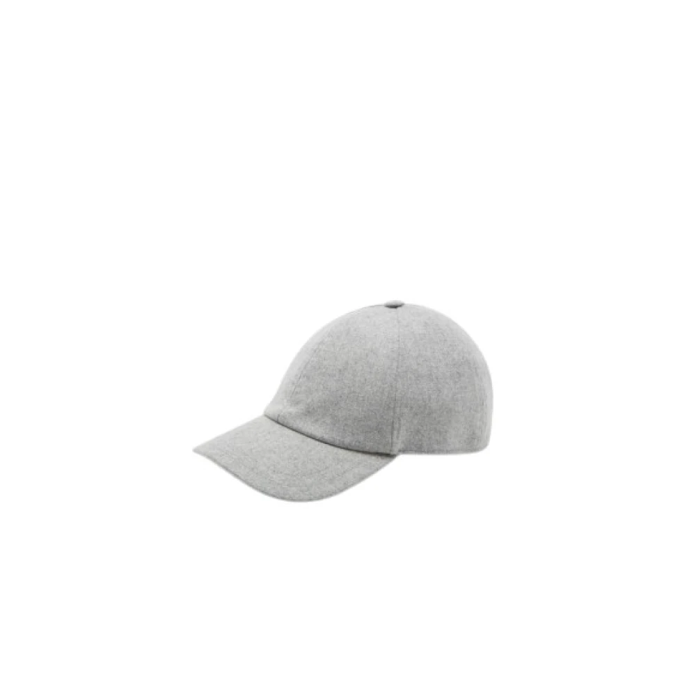 Dondup Wollen baseballpet in grijs Gray Heren
