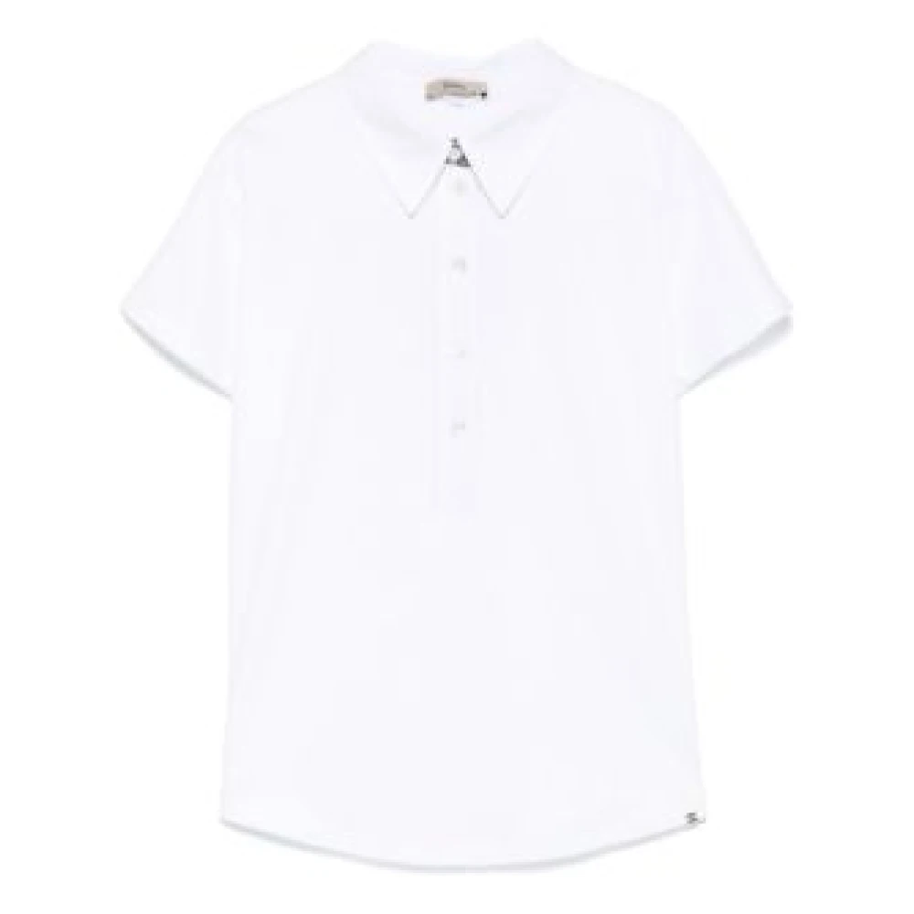 Herno Women's White Cotton Polo Shirt