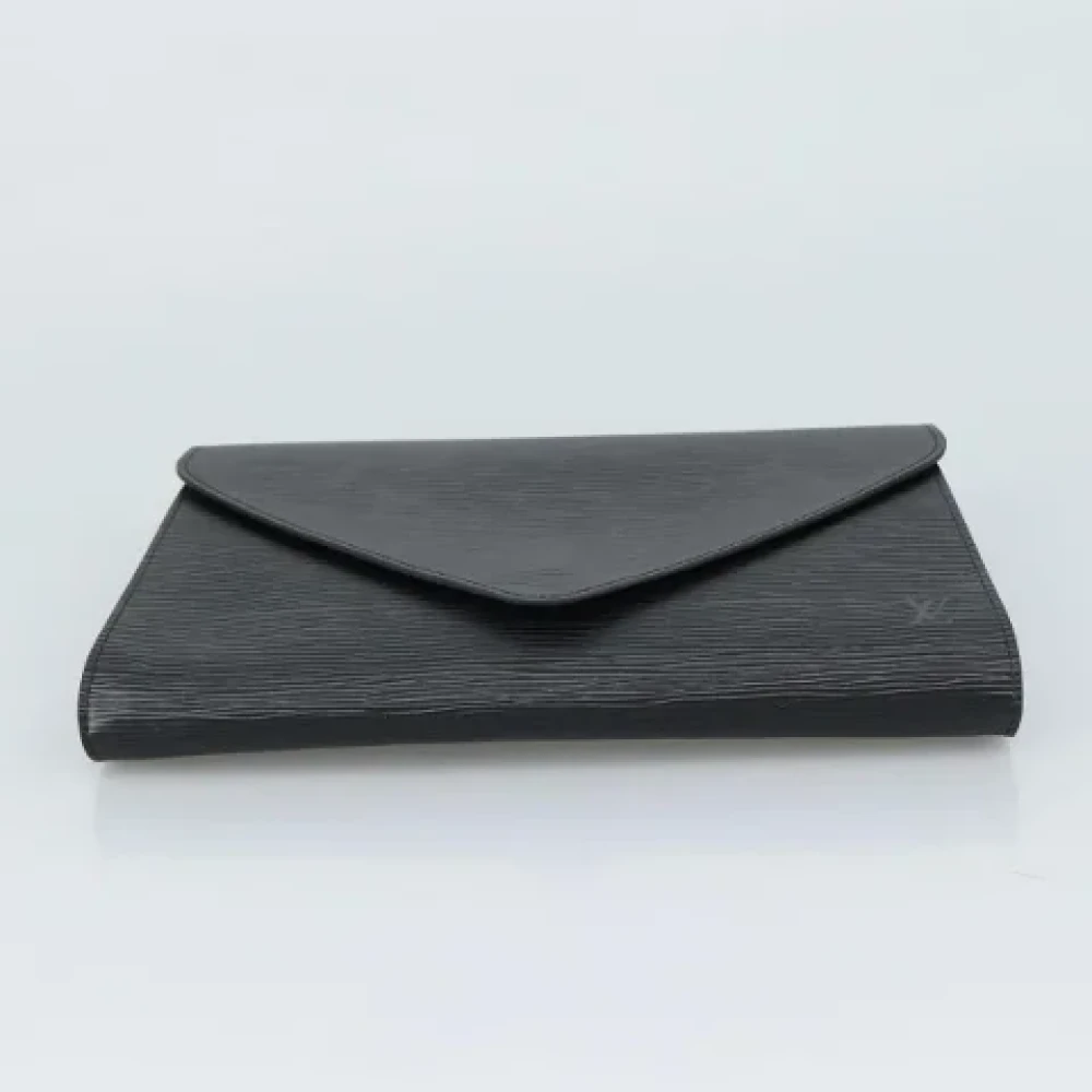 Louis Vuitton Vintage Pre-owned Leather clutches Black Dames