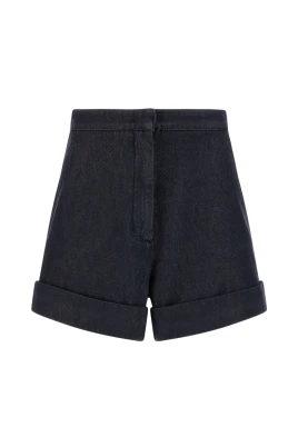 Bomullsshorts i denimlook