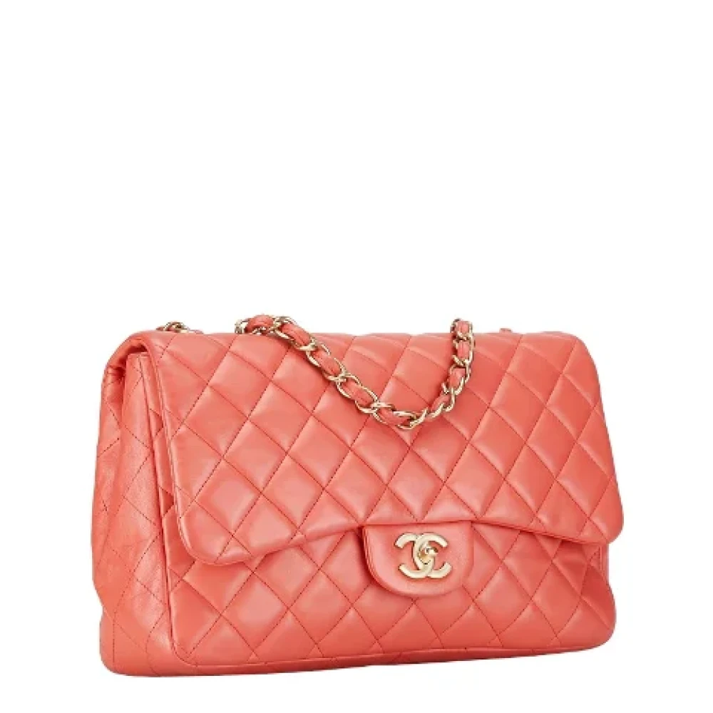 Chanel Vintage Pre-owned Leather chanel-bags Pink Dames