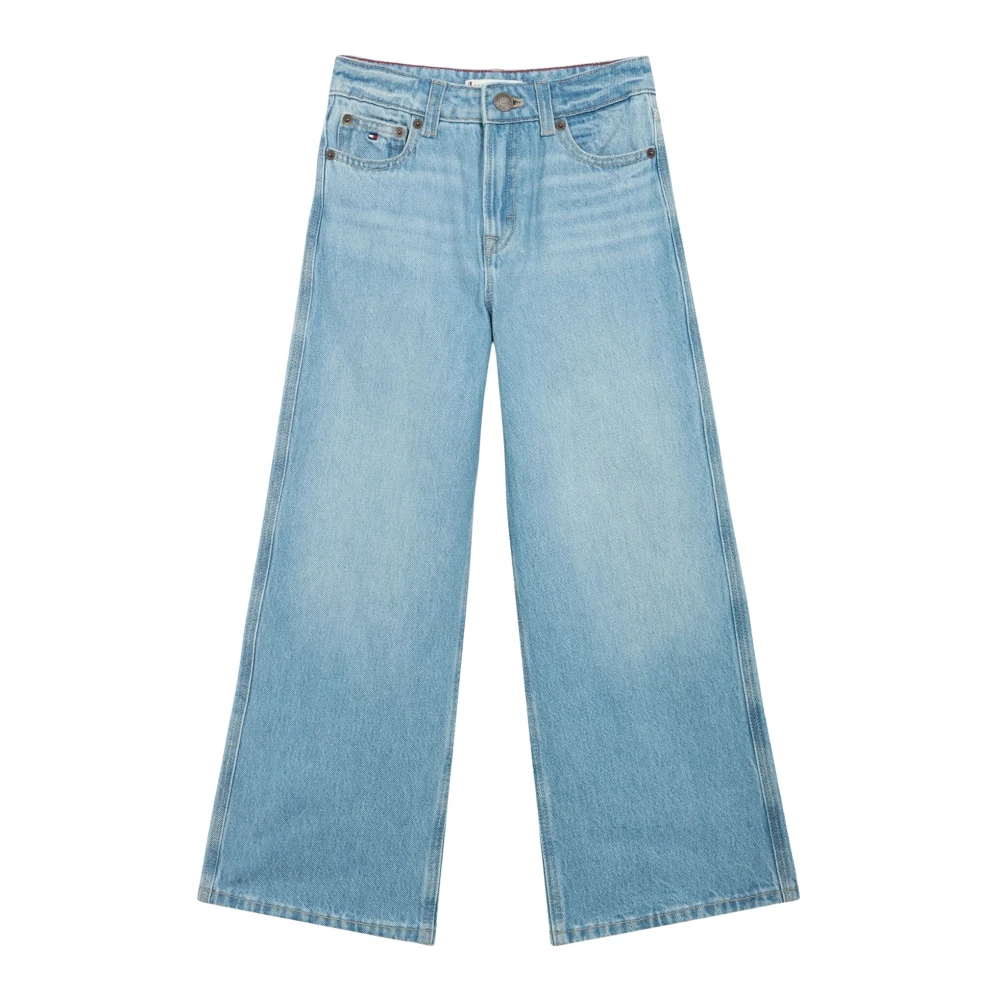 Tommy Hilfiger Boys Blue Jeans, 14 Y, Wide Leg Jeans