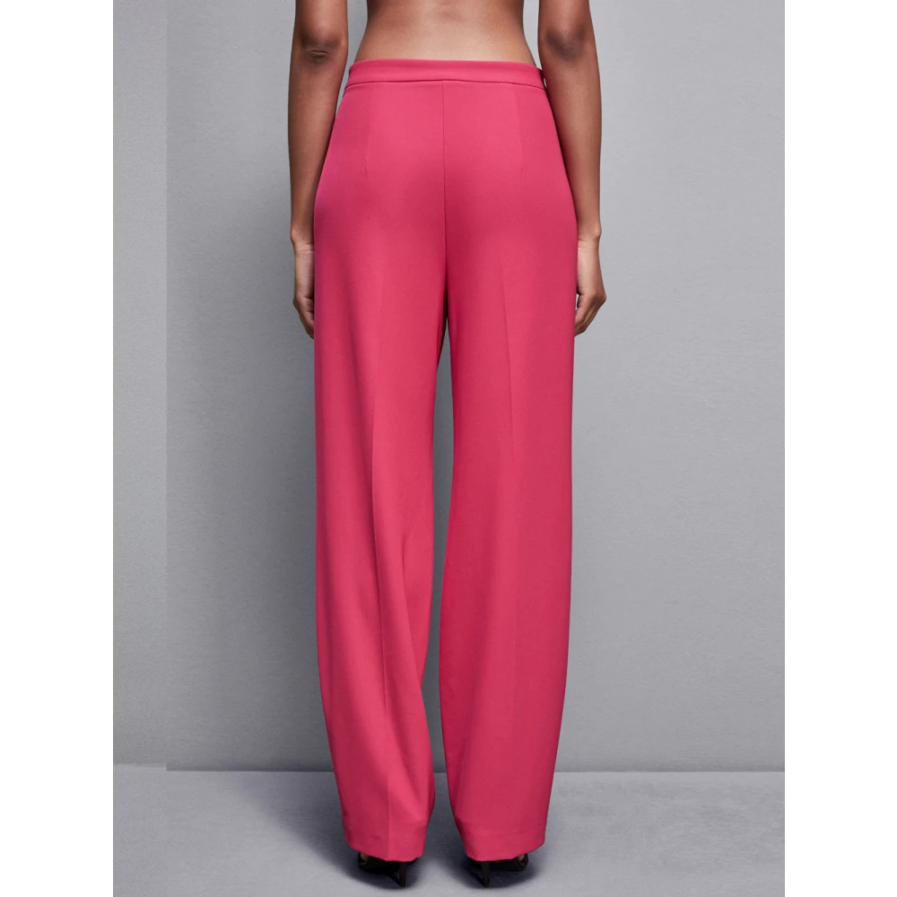PATRIZIA PEPE Rechte Pantalone in Fuxia Pink Dames