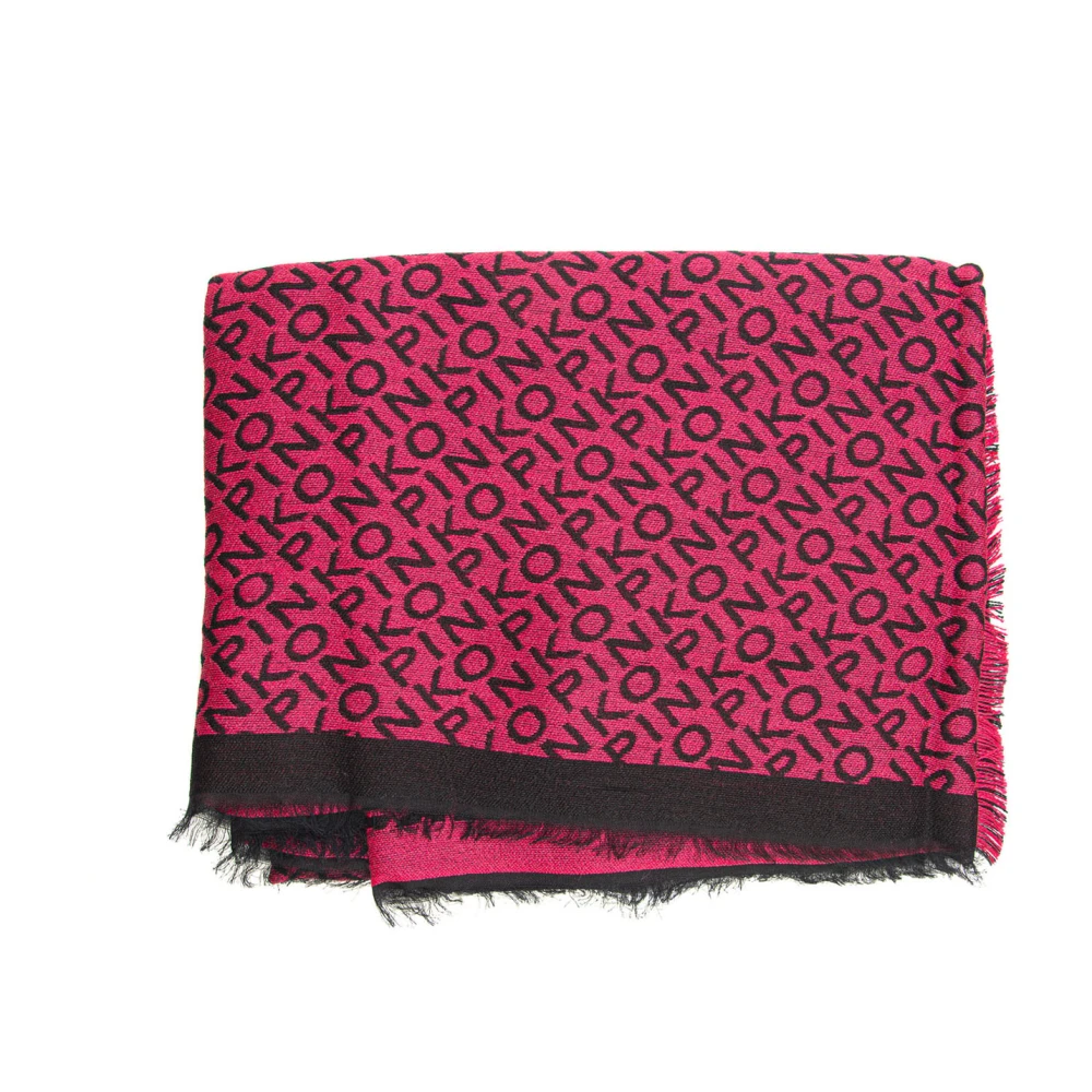 Pinko Bicolored franje sjaal Pink Dames