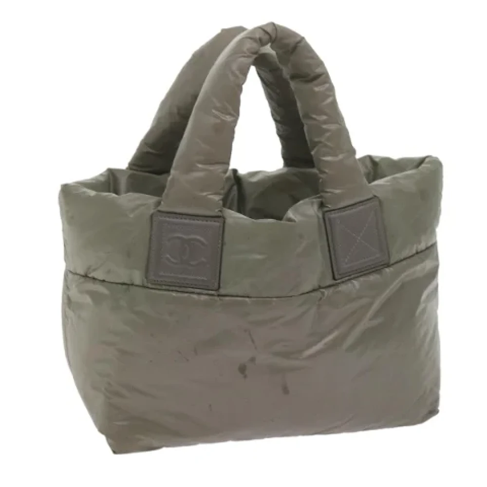 Chanel Vintage Pre-owned Nylon chanel-bags Gray Dames