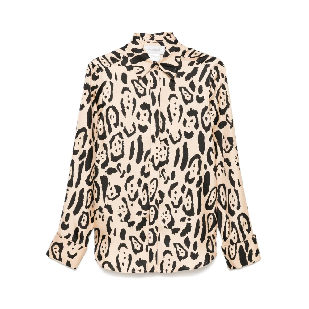 SPORTMAX Grafische Print Knoopshirt Multicolor Dames