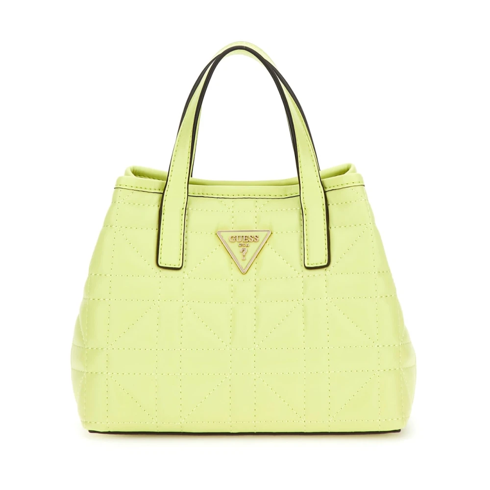 Guess Gewatteerde Mini Shopper Tas Green Dames