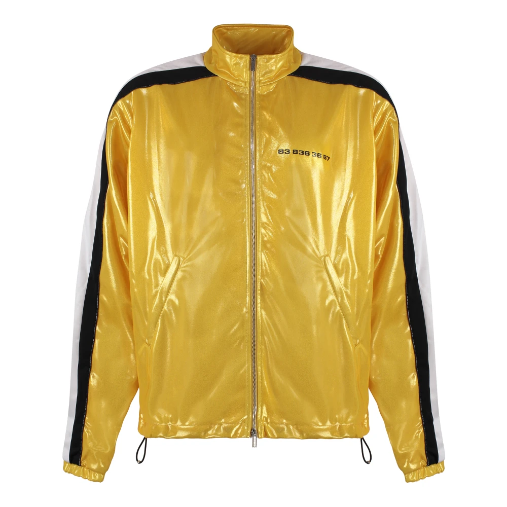 Vetements Sweatshirt met rits en zijstrepen Yellow Heren