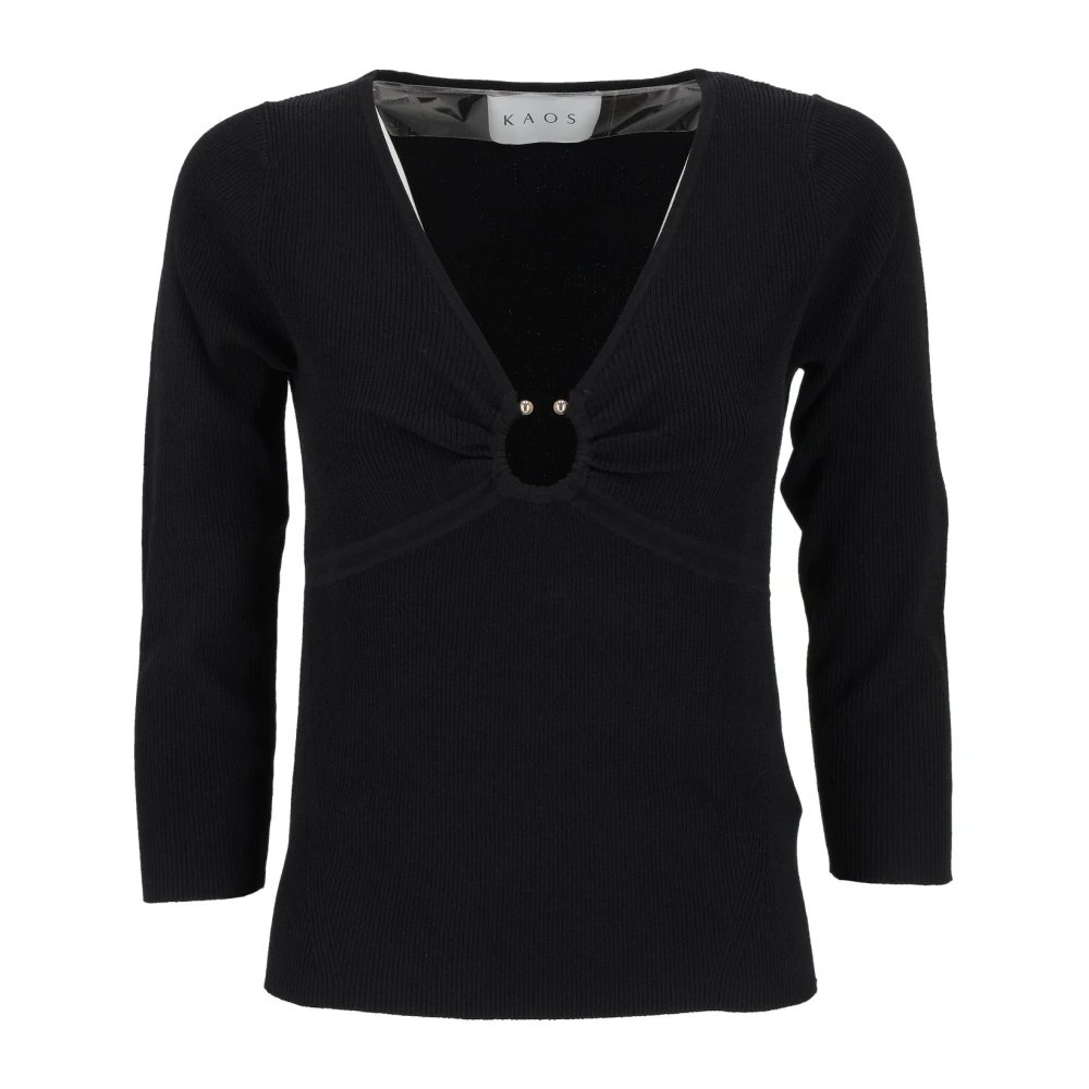 Knitwear > V-neck Knitwear - - Kaos - Modalova
