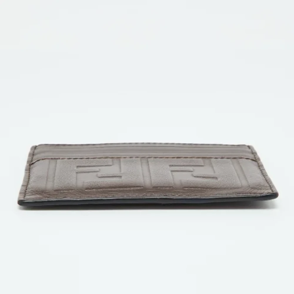 Fendi Vintage Pre-owned Leather wallets Brown Heren