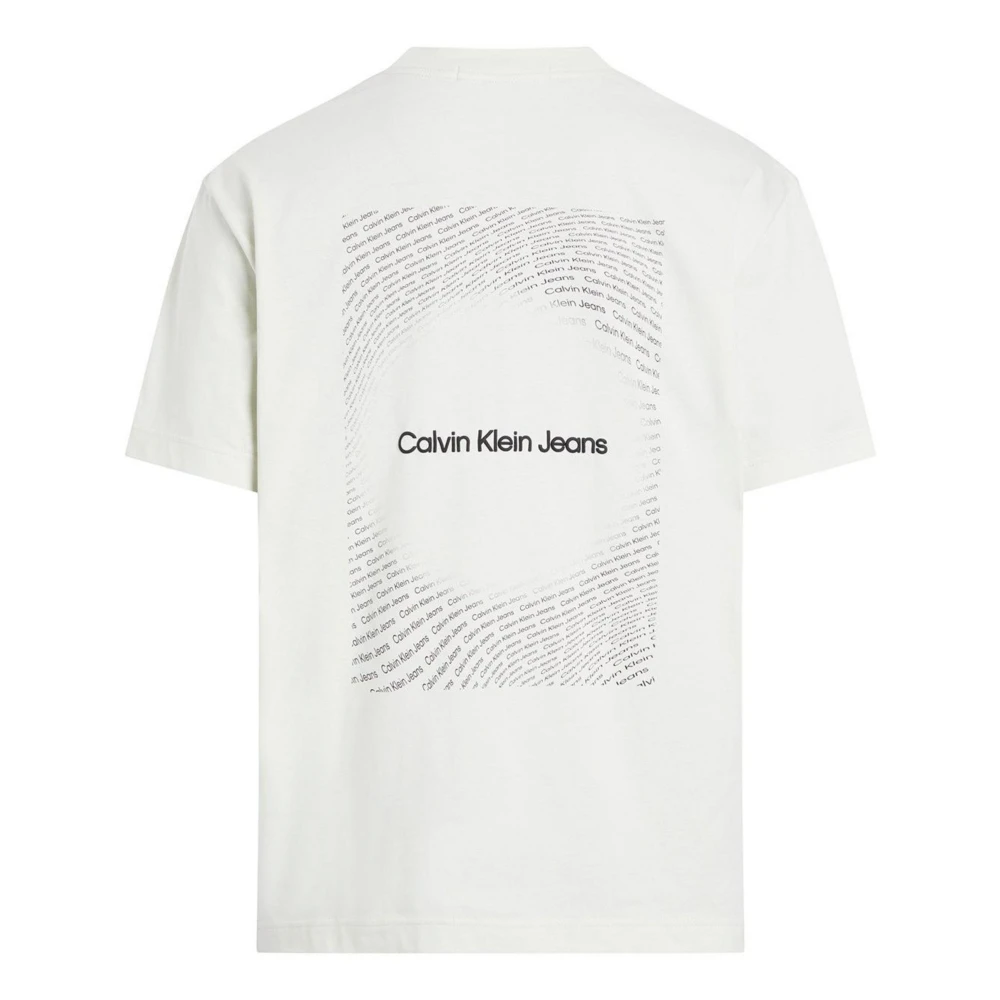 Calvin Klein Jeans Heren T-shirt Lente Zomer Collectie Beige Heren