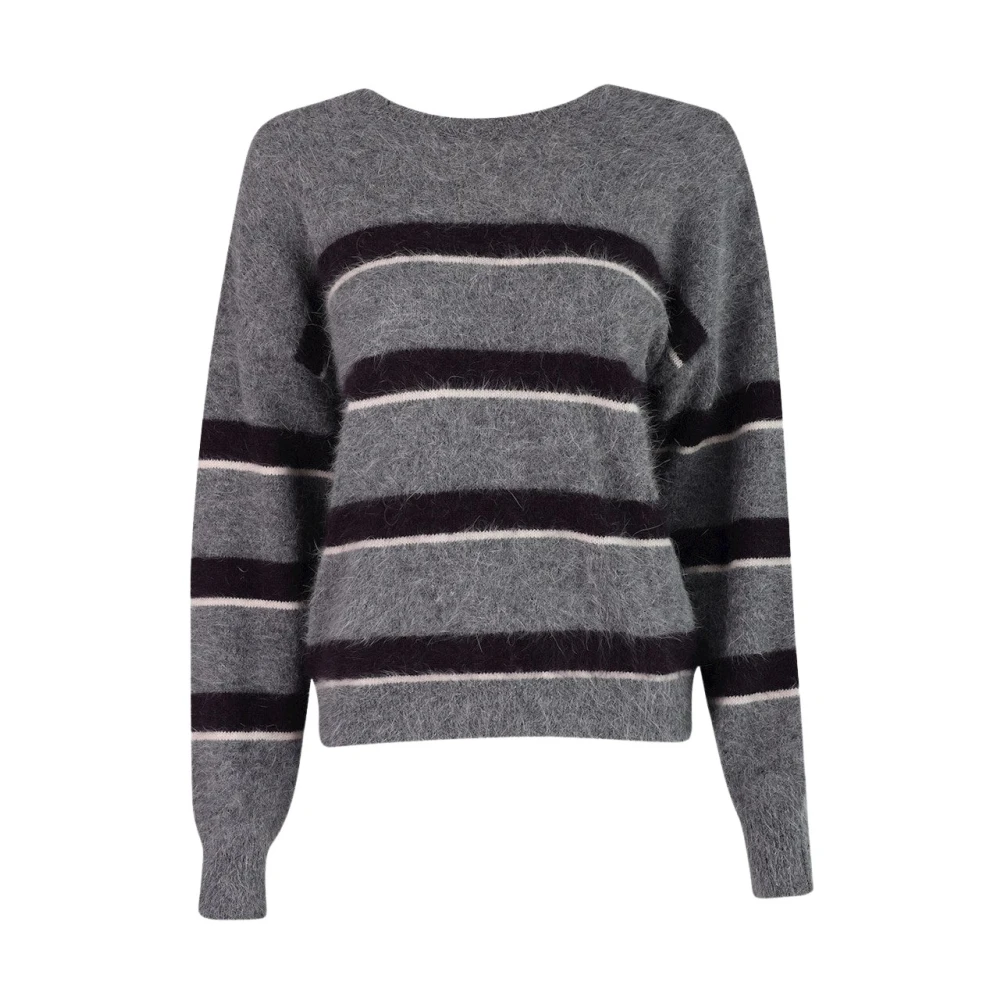 March23 Trui met ronde hals Gray Dames