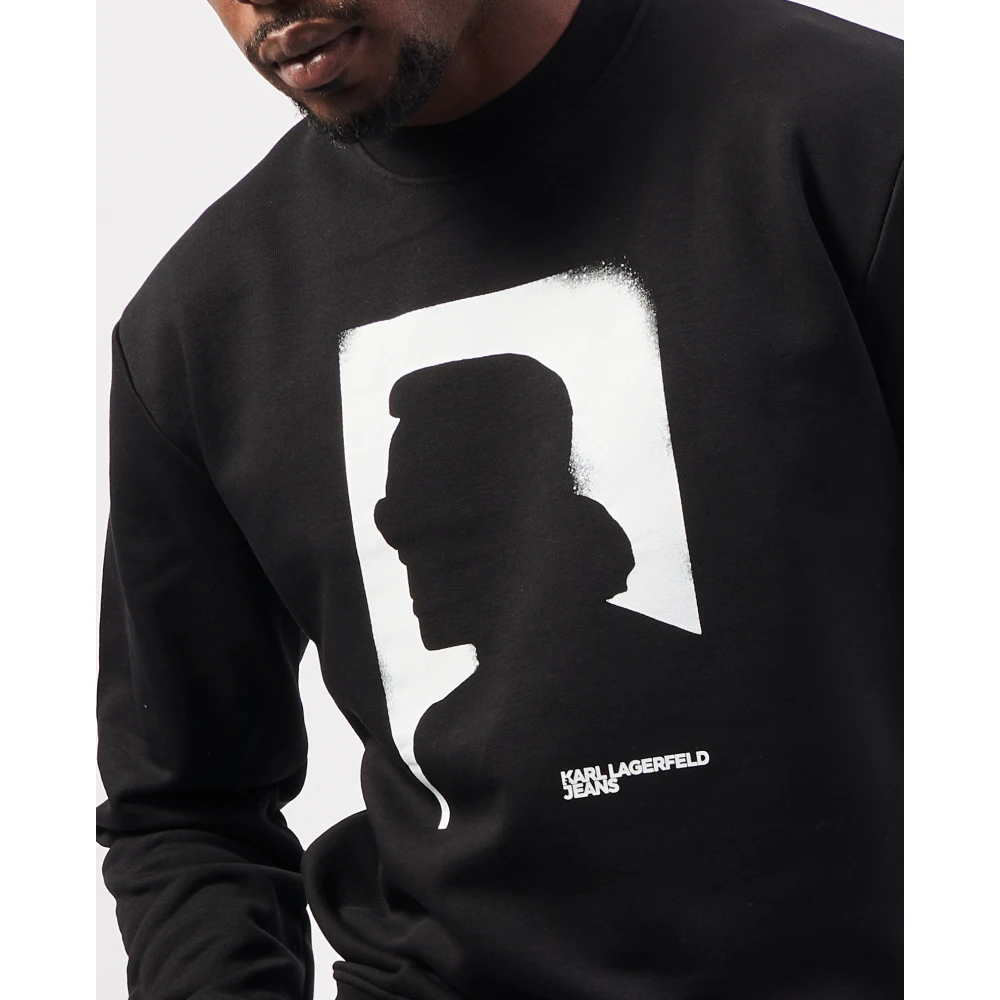 Karl Lagerfeld Truien Zwart Black Heren